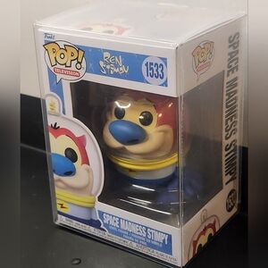 Funko Pop Space Madness Stimpy #1533 W/ Pop Protector